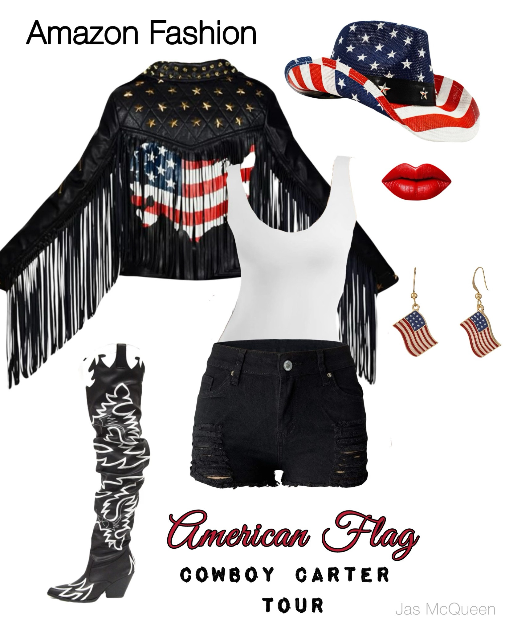 American Flag Western Outfit - Cowboy Carter Tour 

#CowboyCarter

#LTKStyleTip