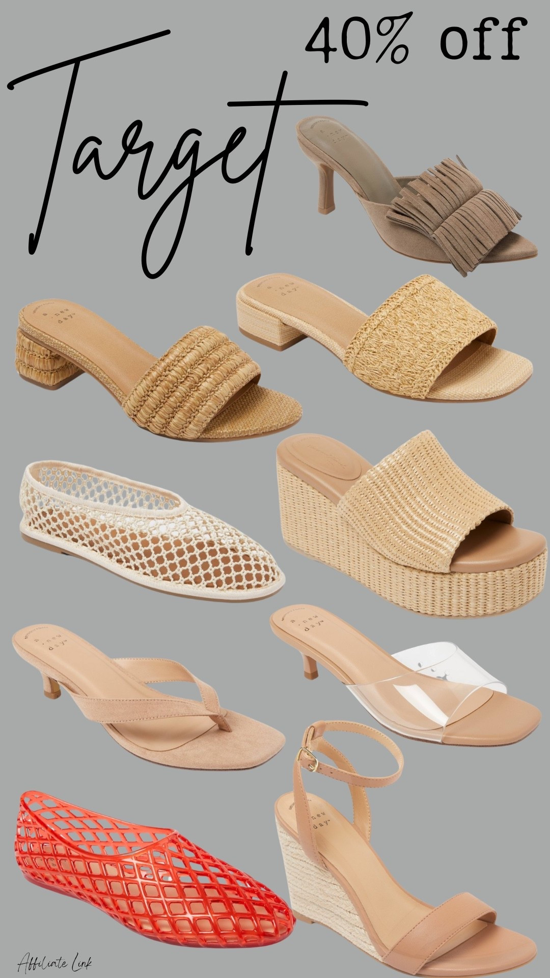 Target shoe discount!
Spring sandals 

#LTKSaleAlert #LTKSeasonal
