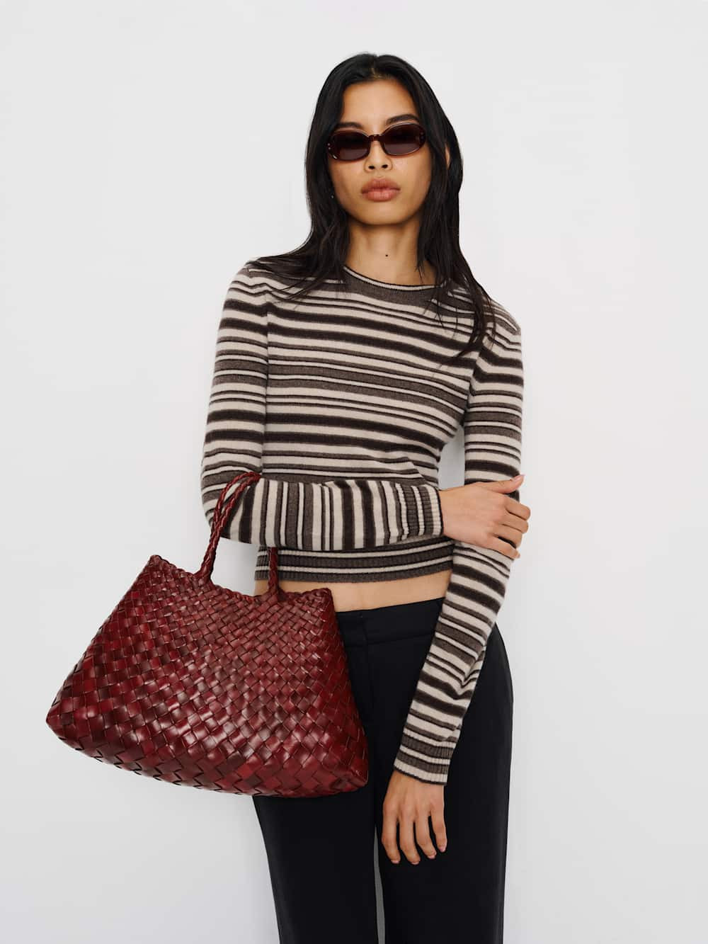 Brown Multi Stripe | Reformation (Global)