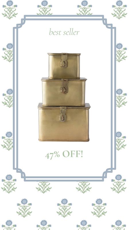 These best selling decorative metal boxes are not only beautiful but also practical!

Organization, Home organization inspo, gold, metal, 


#LTKhome #LTKGiftGuide #LTKsalealert