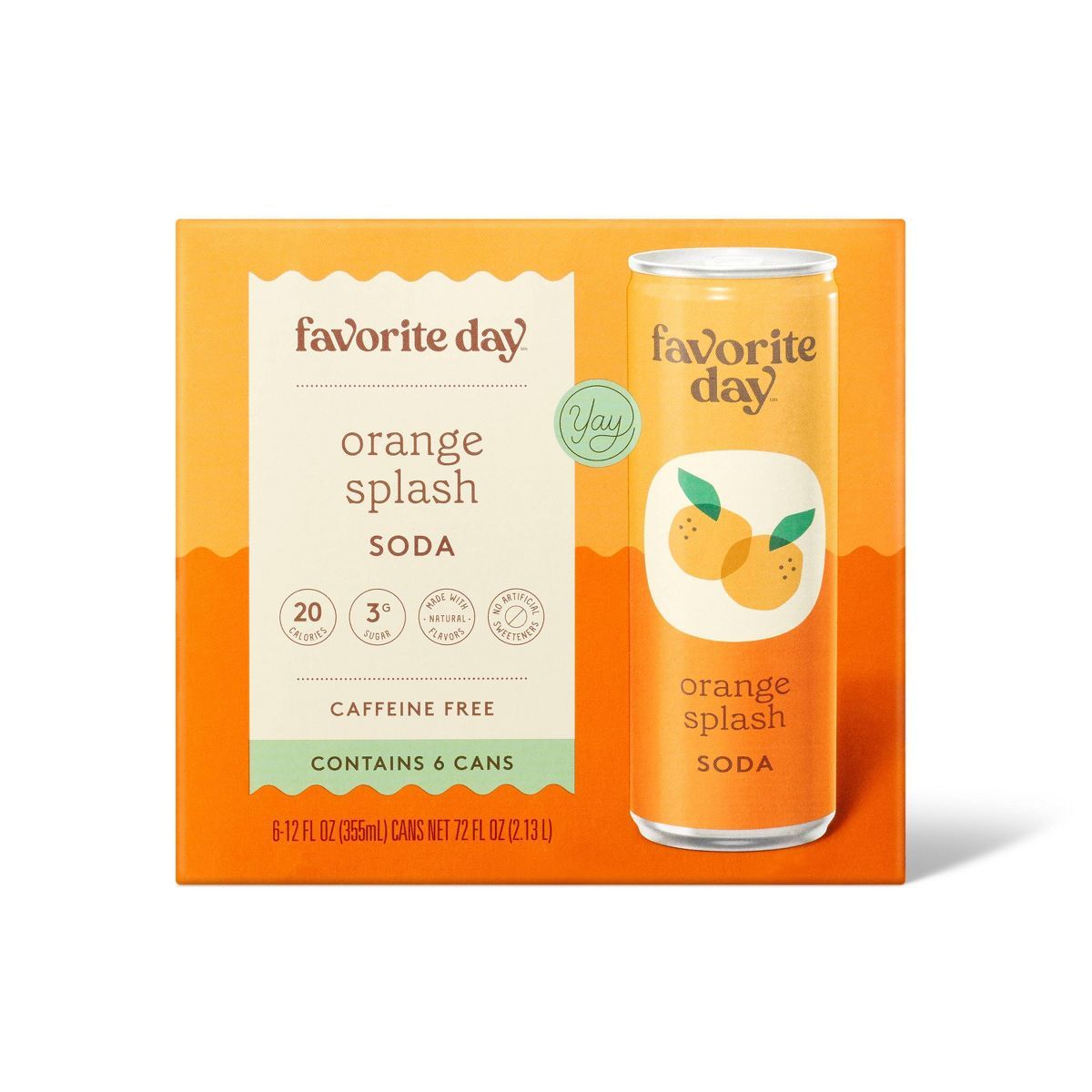 Orange Soda - 6pk/12 fl oz Cans - Favorite Day™ | Target