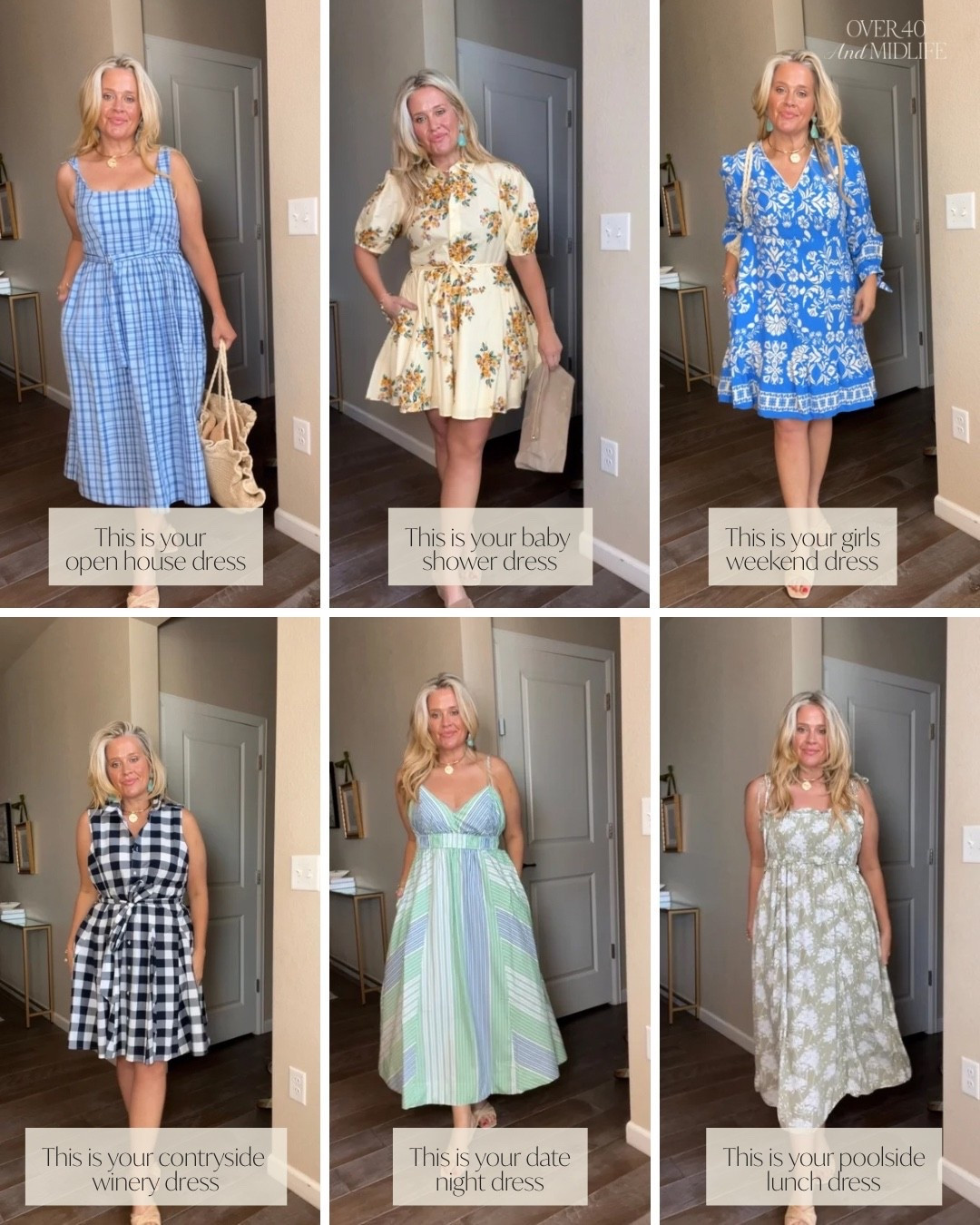 ✨Tap the bell, save and ❤️ for over 40 fashion, midlife style, midsize fashion and luxury looks for less. 

If getting dressed has felt harder lately… it may not be your body. It may just be the wrong dresses. 🤍

The dresses I reach for now all follow the same Outfit Physics:
• they lift the eye
• skim instead of cling
• create balance without feeling stiff or overdone

These are the kinds of dresses that make summer dressing feel easy again:
open house dresses, baby shower dresses, girls weekend dresses, winery dresses, date night dresses, brunch dresses, vacation dresses, church dresses, graduation guest dresses, poolside lunch dresses, casual wedding event dresses, everyday throw-on dresses, midsize-friendly dresses, belly-friendly dresses, flattering spring dresses, effortless summer dresses.

If you’ve ever stood in a fitting room wondering why nothing feels right anymore… you are not alone. This space is about encouragement, not correction. Your body is worthy exactly as it is 💛

👑"Helping you look good, feel good!" - Lindsey Denver

#LTKOver40 #LTKPlusSize #LTKMidsize