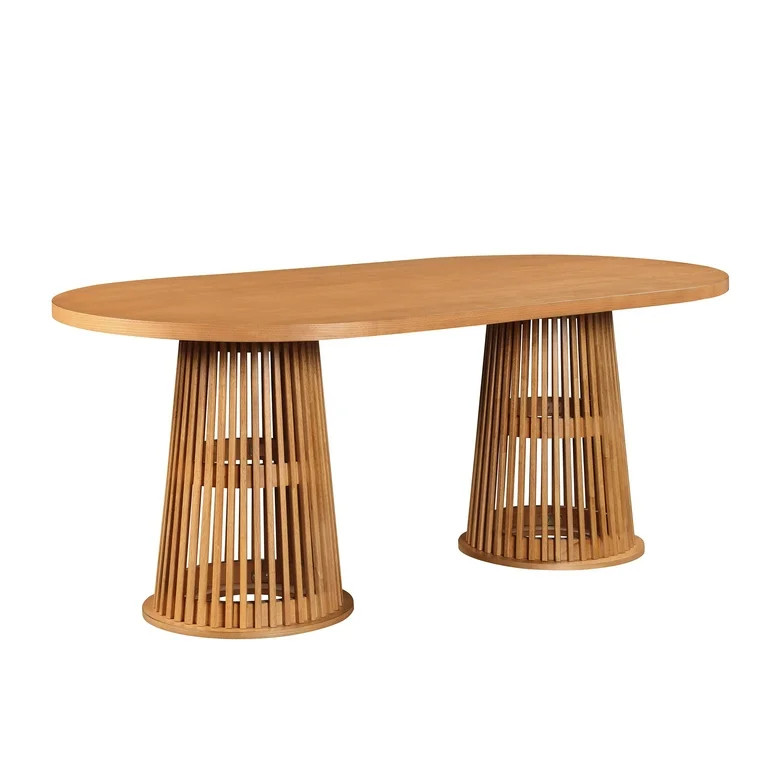 Beautiful by Drew Oval Dining Table, Warm Honey | Walmart (US)
