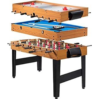 GYMAX 3 in 1 Game Table, 48 in Multi Game Table with Foosball Hockey & Billiards, Competition Sized  | Amazon (US)