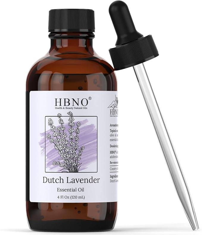 HBNO® California Bottled Dutch Lavender Essential Oil 4 fl oz (120ml) - Natural Lavender Oil for... | Amazon (US)