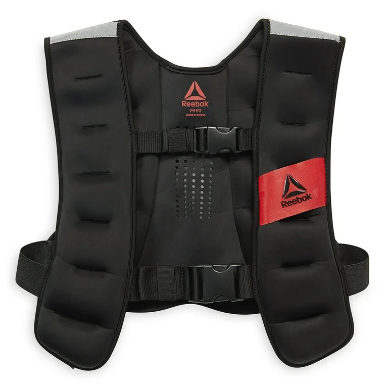 Reebok Delta Weighted Vest 12Lb, 20lb, 40lb, Black, Adjustable, Unisex Sizing | Walmart (US)