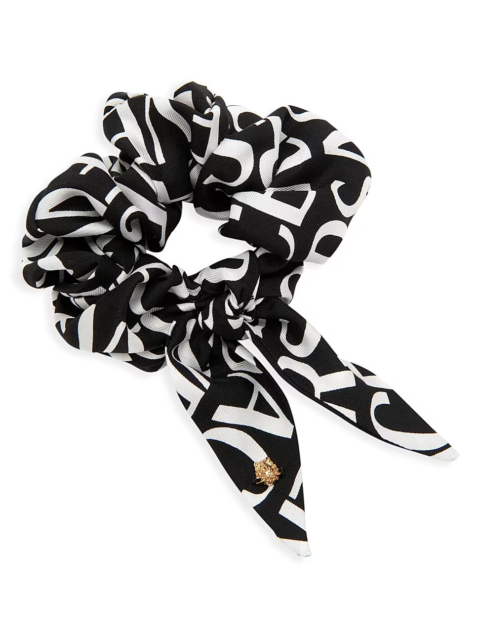 Versace Logo Silk Scrunchie | Saks Fifth Avenue