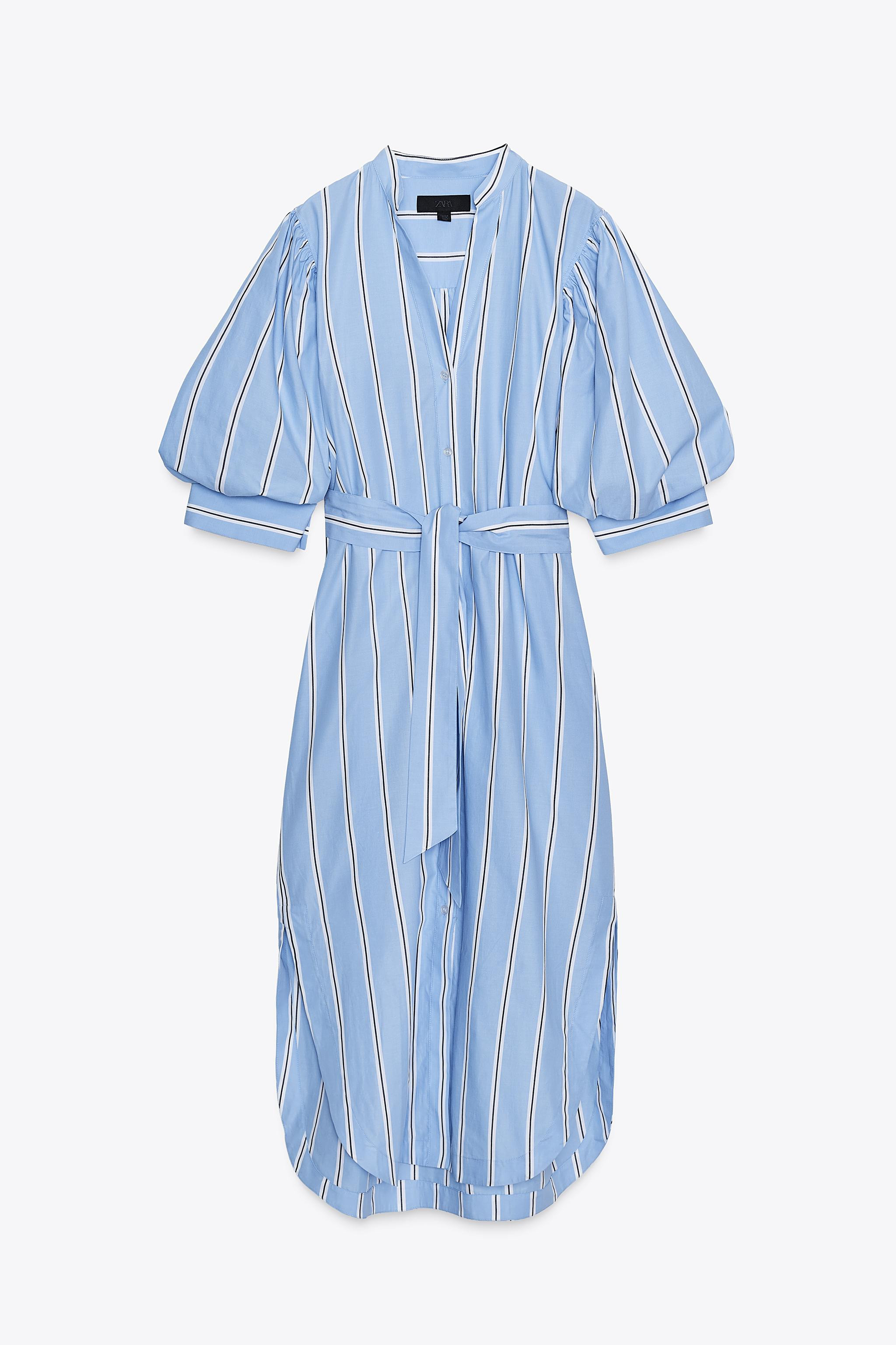 STRIPED BELTED DRESS ZW COLLECTION | Zara US