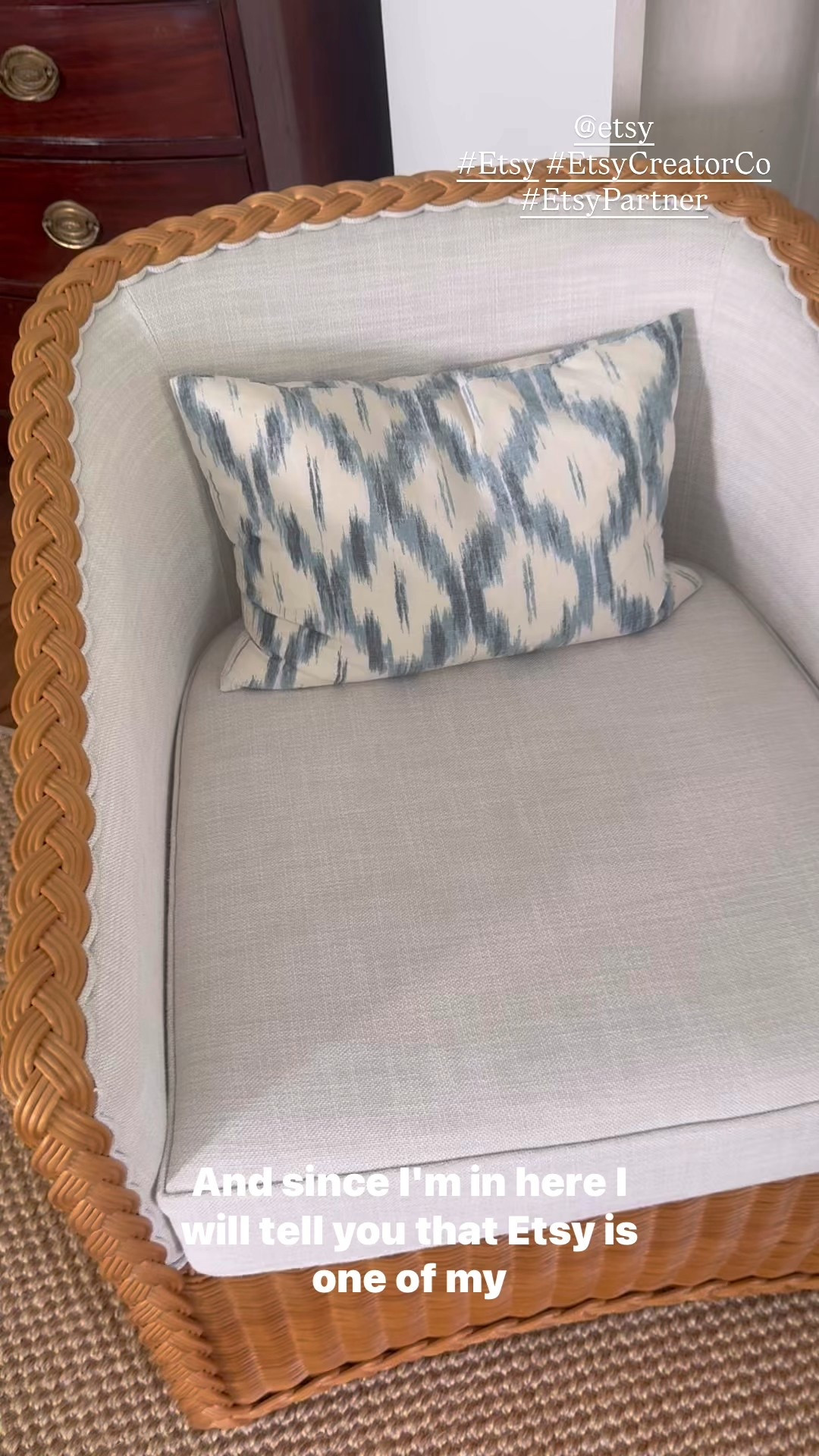 I got these pillows on Etsy, too! Etsy is a great place to find pillows in your favorite designer fabric. Search by designer or just type designer pillows, or the type of print you’re looking for. This shop had the fabric I was looking for and I was able to choose the size we wanted. #Etsy #EtsyCreatorCo @etsy #EtsyPartner