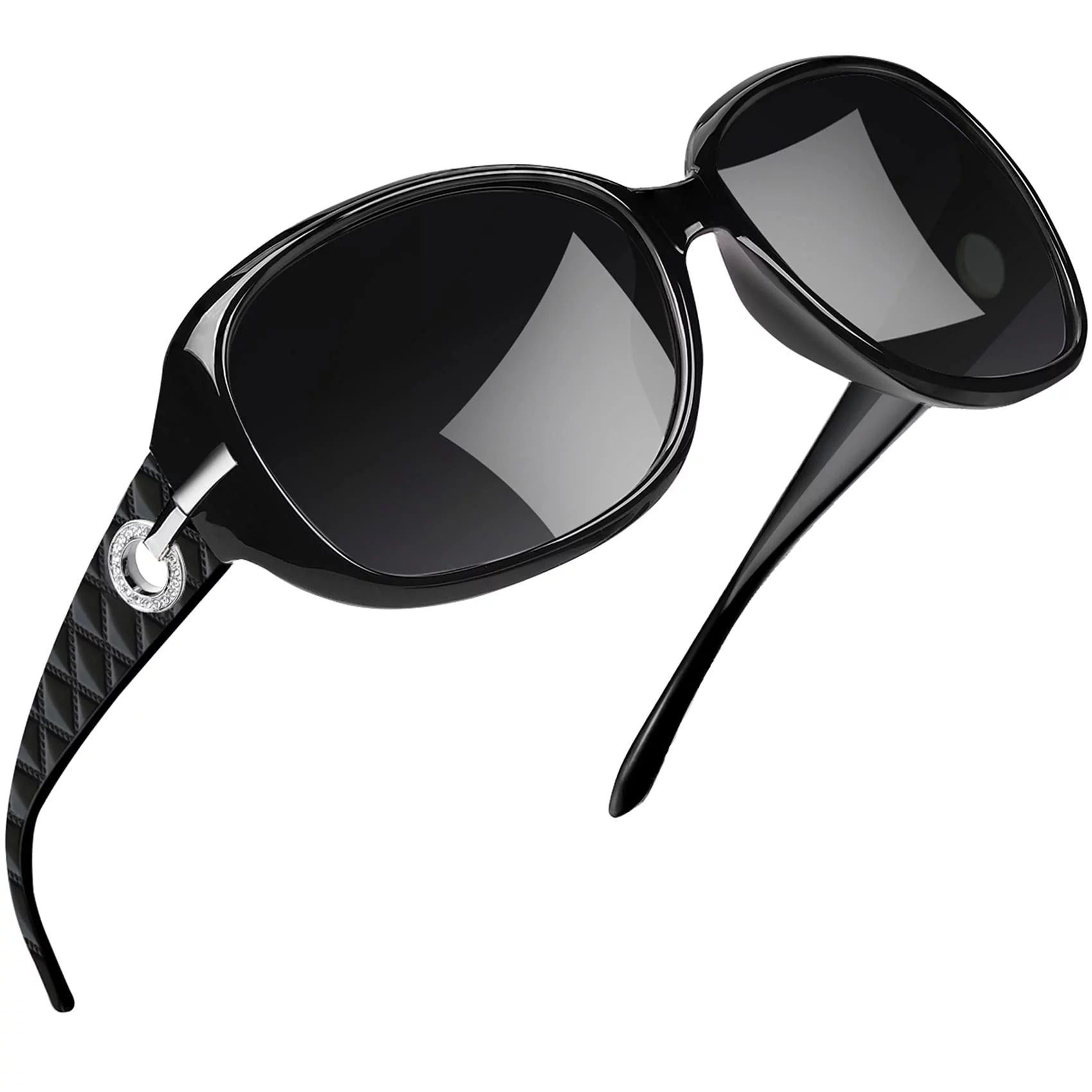 Joopin Oversized Polarized Sunglasses for Women Vintage Lady UV Protection Driving Sun Glasses | Walmart (US)
