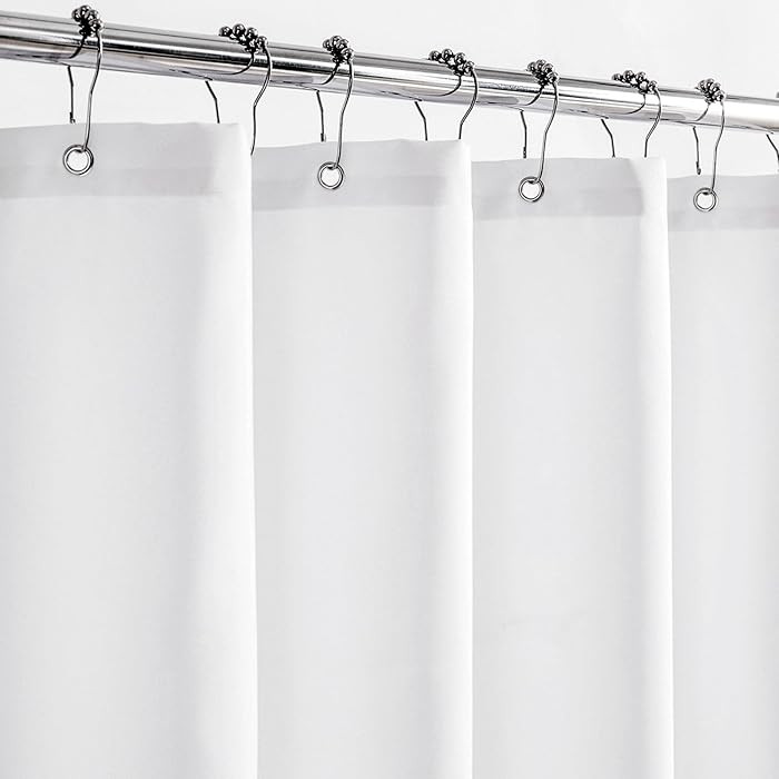 Felisa Extra Long Waterproof Fabric Shower Curtain Liner with 3 Large Magnets,72 x 96 inches Hote... | Amazon (US)