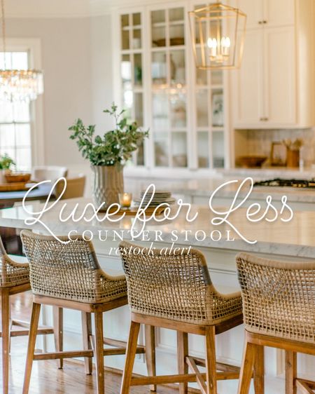 ✨ my follower, favorite kitchen counter stools barstools have been restocked in five color options!! 🎉 ✨

Affordable counter stool, barstool woven, barstool, woven counter, stools, wood barstools, wood counter, stools, coastal style look for less luxe for less designer inspired furniture, affordable furniture, TJ Maxx, HomeGoods, Marshalls kitchen counter stools kitchen barstools 

#LTKHome #LTKSaleAlert #LTKStyleTip
