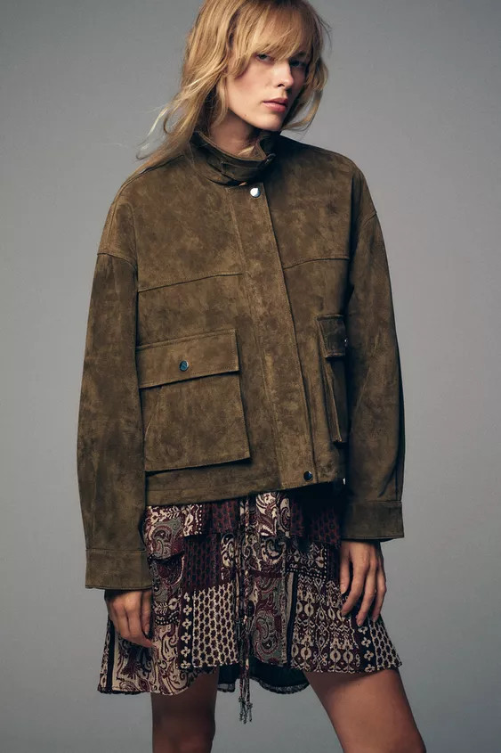 100% LEATHER BOMBER JACKET | Zara US