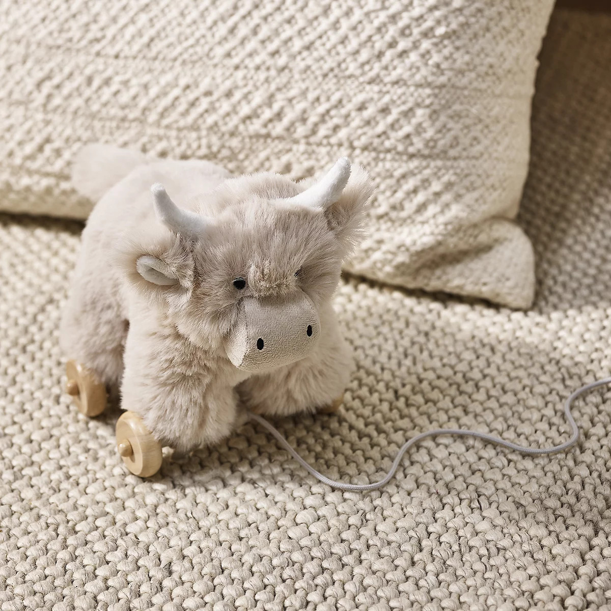 Pull Along Hattie Highland Cow | Toys & Books | The  White Company | The White Company UK & ROW