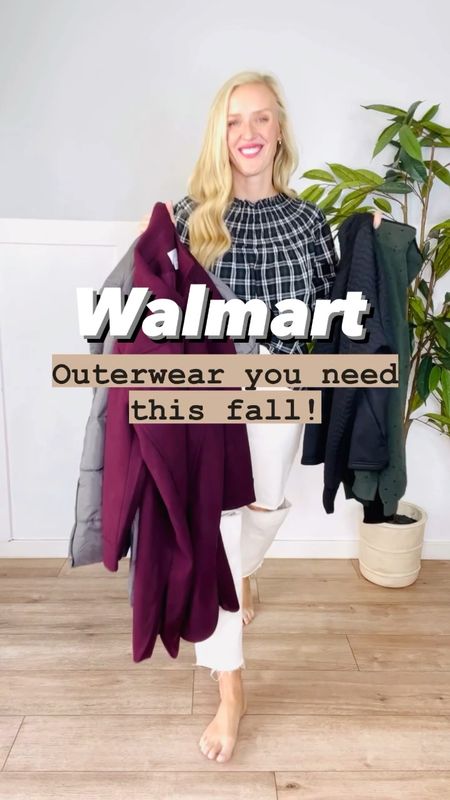 Walmart outerwear you need! I’m wearing a size small in each. 

#LTKworkwear #LTKSeasonal