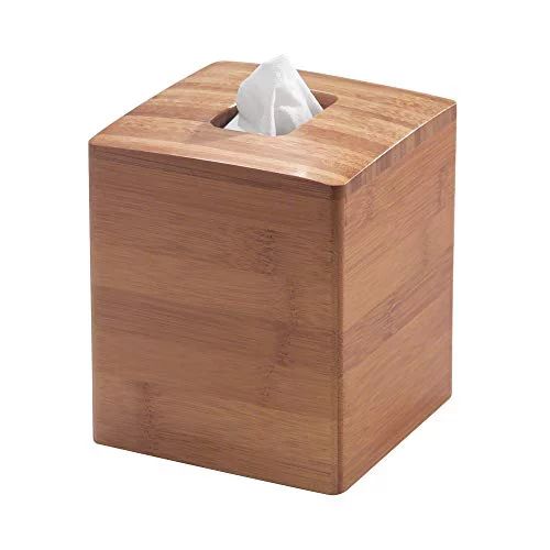 iDesign Formbu Bamboo Facial Tissue Box Cover, Boutique Container for Bathroom Vanity Countertops... | Walmart (US)