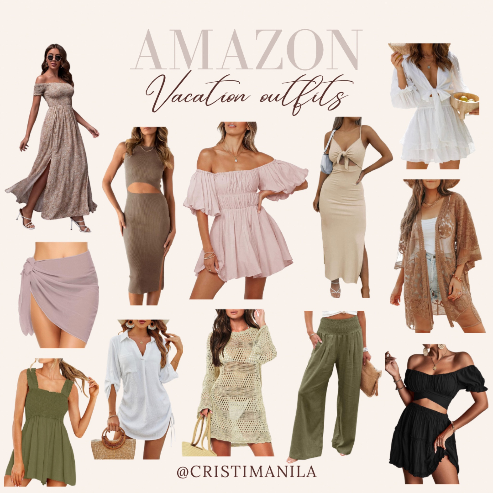 Vacation outfits for any upcoming trips! I love to wear a dress or anything comfy while I'm on vacation. 

#LTKtravel #LTKSeasonal #LTKstyletip