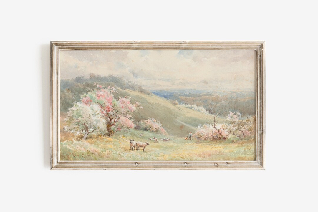 Frame TV Art Spring Landscape, Easter Wall Art, Frame TV Art, Digital Download | Etsy (US)