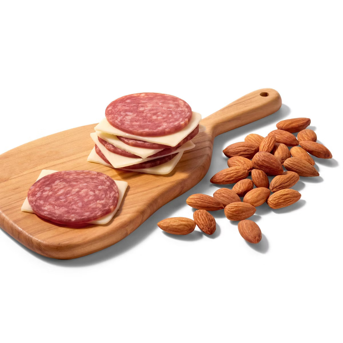 Uncured Genoa Salami, Provolone Cheese and Roasted Almonds Snacker - 2.25oz - Good & Gather™ | Target