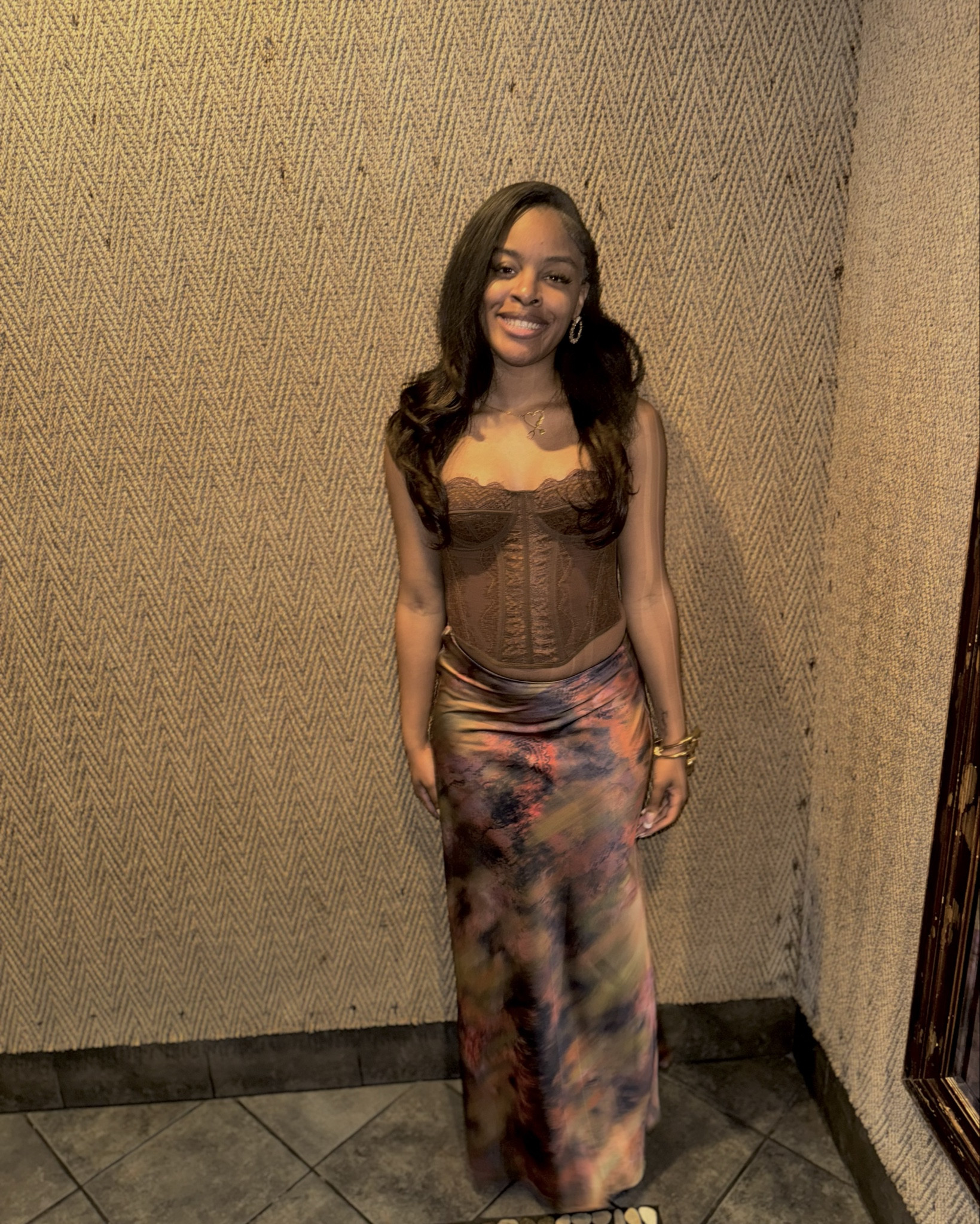  in love with this spring outfit 💗 
Items in a small  135 lbs / 5’3 
[skirt, spring outfit , dinner outfit , brunch outfit, brown outfit, corset outfit, cami top, gold accessories]

#LTKSeasonal #LTKStyleTip #LTKSpringSale