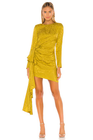 Lovers and Friends Matilda Mini Dress in Citron Green from Revolve.com | Revolve Clothing (Global)