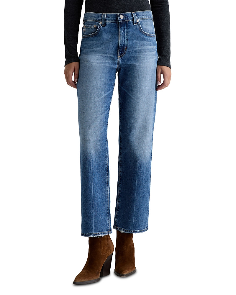 Ag Brinley Mid Rise Straight Crop Jeans in 17 Years Mystery | Bloomingdale's (US)