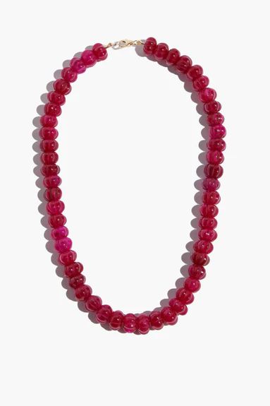 Red Chalcedony Candy Necklace | Hampden Clothing