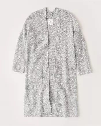 Textural Open-Front Cardigan | Abercrombie & Fitch US & UK