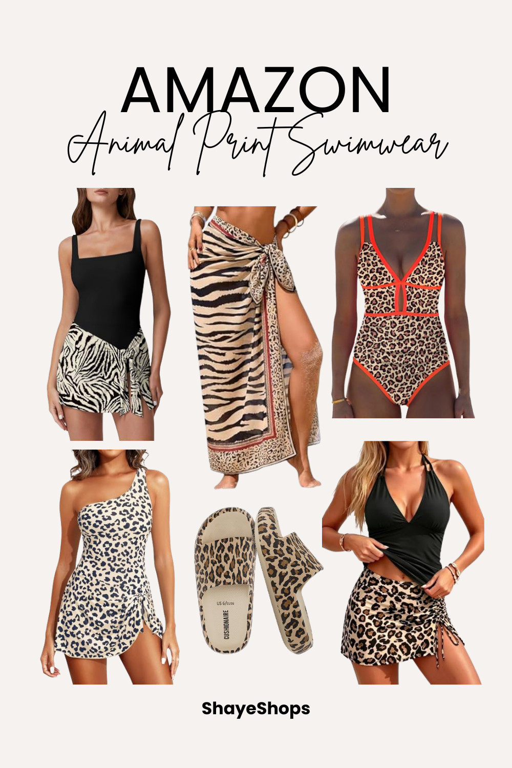 Amazon animal print swimwear, swimsuit, beach slides, leopard, zebra, women's, summer outfit, sandals, pool, trending, inspo

#LTKdayinmylife #LTKSeasonal #LTKSwim