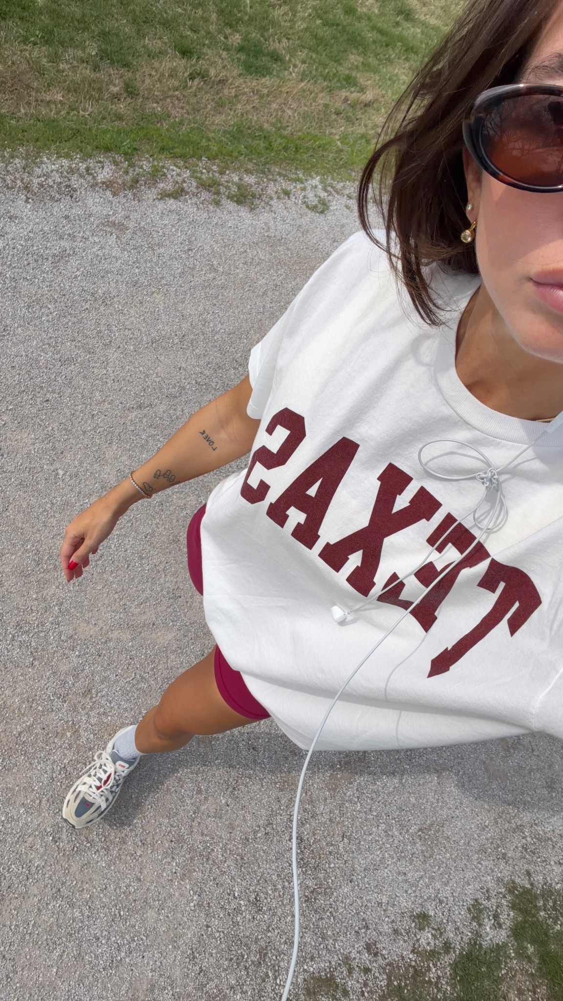 Walking outfit! 4 in shorts and make sure to convert mens size shoe to women! Tshirt is Brandy Melville! First piercing is joiana in petite lemon !  

#LTKootd #LTKmorningroutine #LTKActive