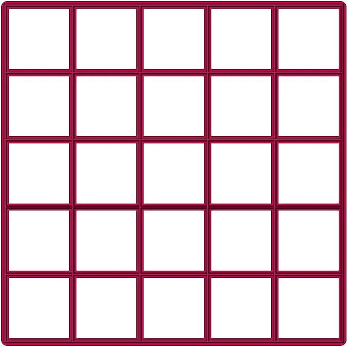 25 x1" size squares multi Cookie Cutter (5 x 5 in) | Amazon (US)