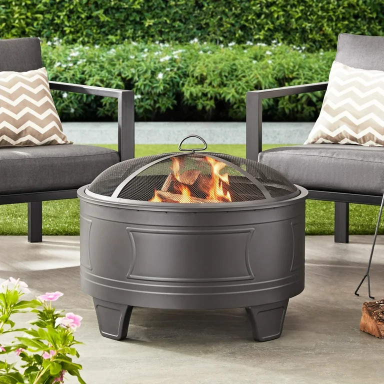 Better Homes and Gardens 26" Damon Deep Bowl Wood Burning Fire Pit | Walmart (US)