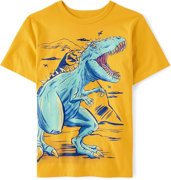 The Children's Place Boys' Short Sleeve Dinosaur Graphic T-Shirt | Amazon (US)