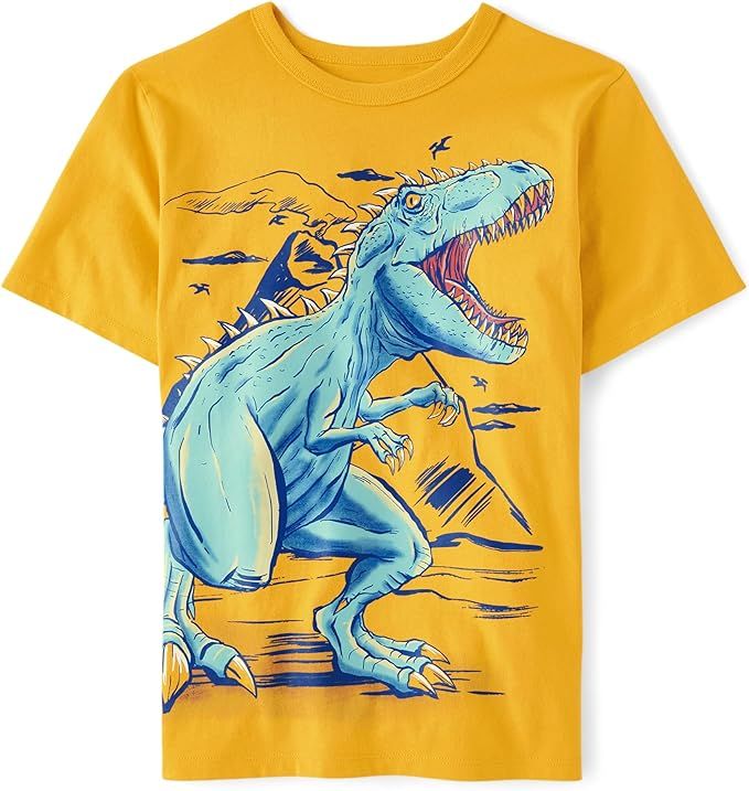 The Children's Place Boys' Short Sleeve Dinosaur Graphic T-Shirt | Amazon (US)