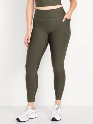 Extra High-Waisted Seamless PowerSoft Boundless 7/8 Pocket Leggings | Old Navy (US)