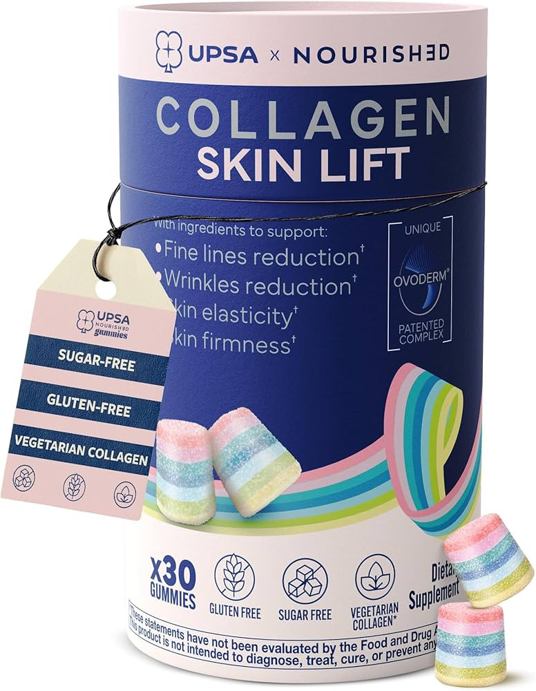 Upsa Nourished Collagen Skin Lift 30ct \u2013 Ovoderm\u00ae Egg Membrane Complex with Vitamin C, ... | Amazon (US)