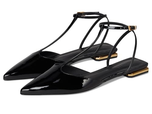 Schutz Women's Allure T Flat Ballet, Black, 5.5 | Amazon (US)