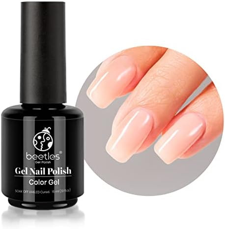 Beetles Nude Gel Nail Polish 15ml Neutral Color Natural Gel Polish Set Mocha Mouse Cake Translucent  | Amazon (US)