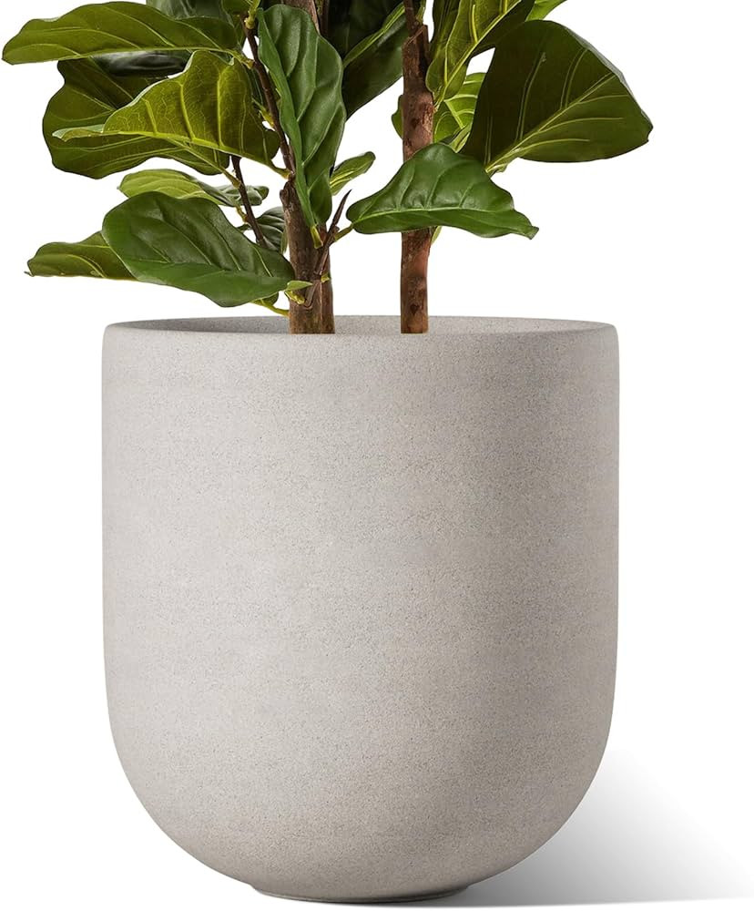 LE TAUCI 12 Inch Pots for Plants, Ceramic Large Planters for Indoor Plants, Indoor Plant Pots for... | Amazon (US)