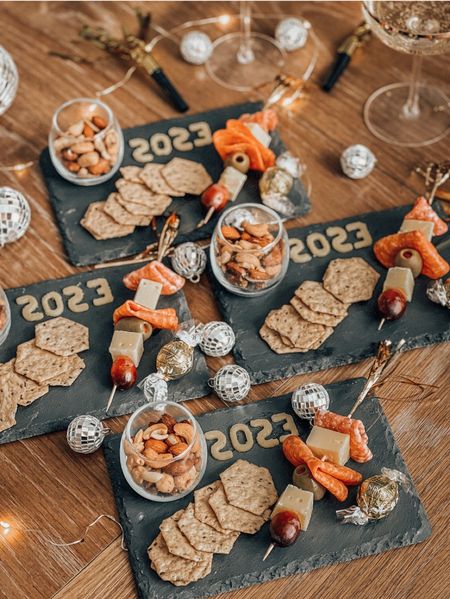 NYE hosting idea! These mini charcuterie boards will be perfect for your New Years Eve party!  

#LTKhome #LTKSeasonal #LTKHoliday