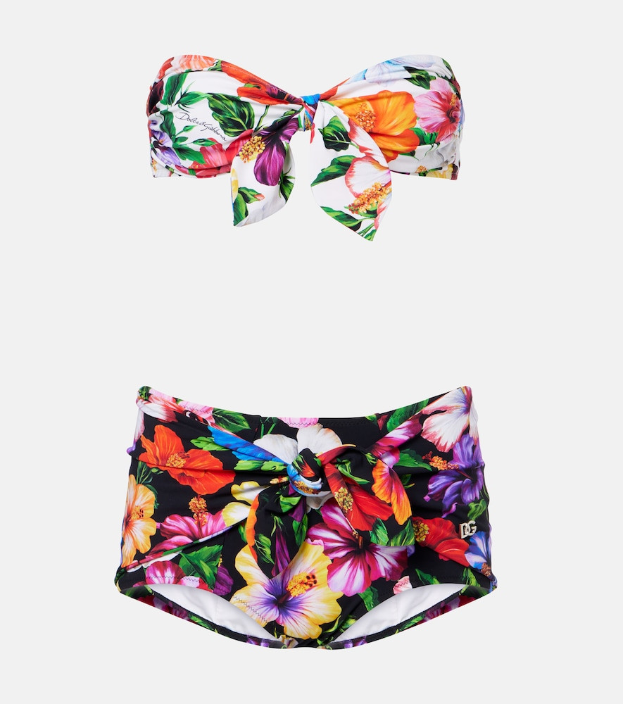 Dolce&Gabbana Bow-detail floral bikini | Mytheresa (US/CA)