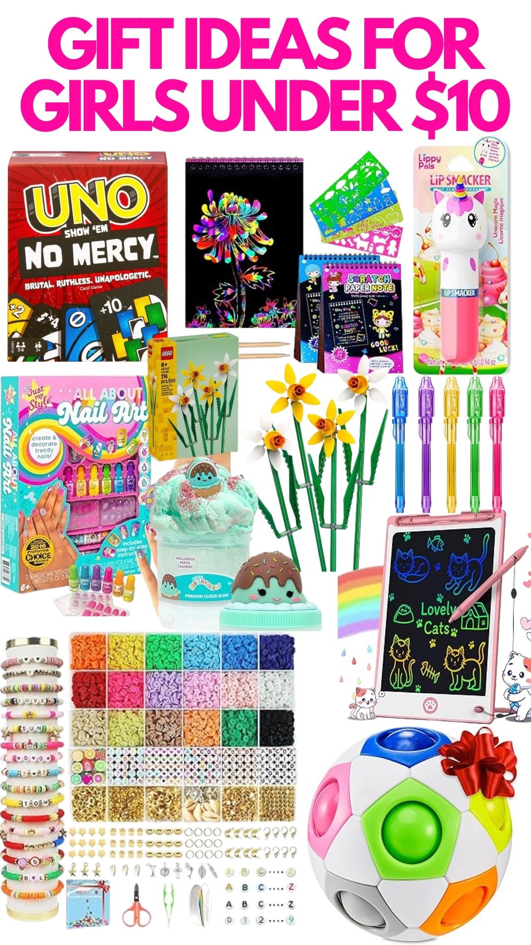 GIFT IDEAS FOR GIRLS UNDER $10 🩷❤️💜

#LTKKids #LTKHoliday #LTKGiftGuide