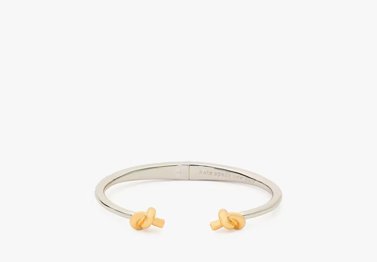 Kate Spade Sailor's Knot Hinge Cuff, Silver/gold | Kate Spade Outlet