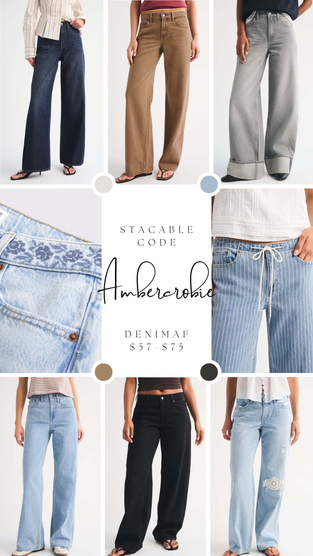 You know you can count on Ambercrombie to do jeans right, and now is the perfect time to snag some great pairs for the fall! 
Abercrombie is having a major denim sale! Add stackable code: DENIMAF for extra $$ off!

#afsale #ambercrombiesale #jeanhaul
#womensjeans #trendyjeans #classicjeans 

 #LTKootd #LTKOver40 #LTKSaleAlert