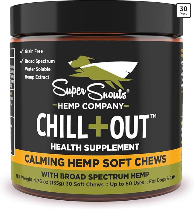 Chill + Out\u2013 30 Soft Chews \u2013 Calming Chews for Dogs and Cats Help Maintain Your Pet\u20... | Amazon (US)