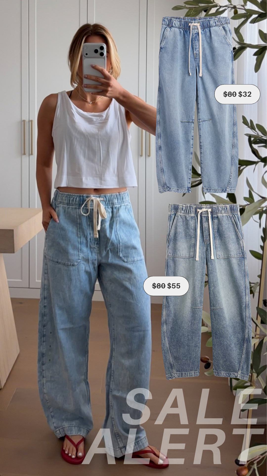 these pull on jeans are just as comfy as sweatpants and up to 60% off now!

sale alert, denim, jeans, barrel leg, pull on pants, casual outfits, gap, michele jaliene 

 #LTKootd #LTKSaleAlert #LTKPetite