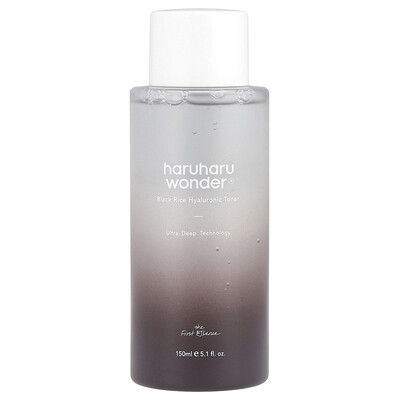 Haruharu, Wonder®, Black Rice Hyaluronic Toner, 5.1 fl oz (150 ml) | iHerb