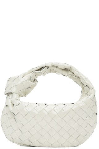 Bottega Veneta - White Patent Mini Jodie Bag | SSENSE