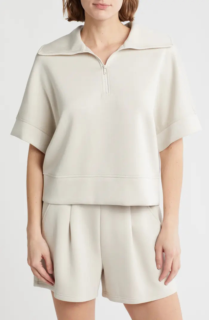 Whisper Quarter Zip Knit Top | Nordstrom Rack