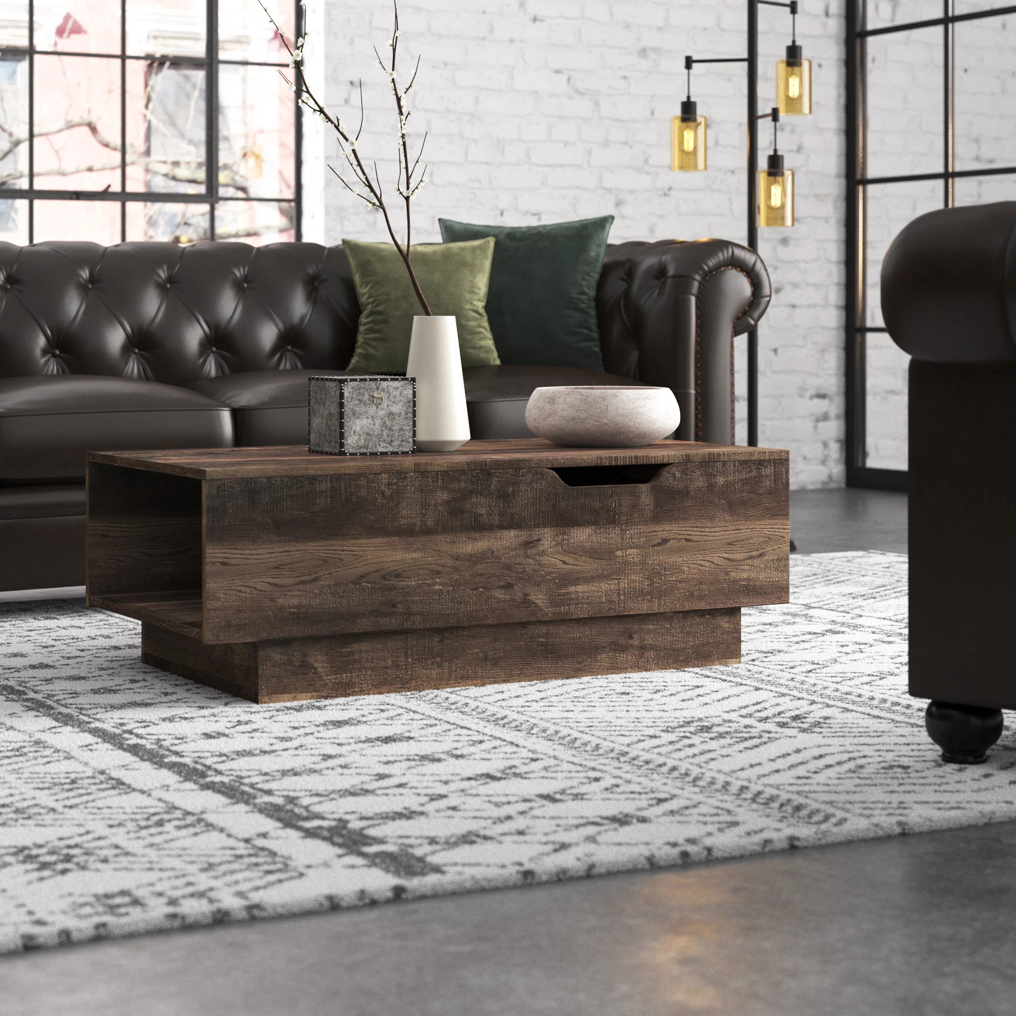 Steelside™ Kianna Lift Top Block Coffee Table with Storage & Reviews | Wayfair | Wayfair North America